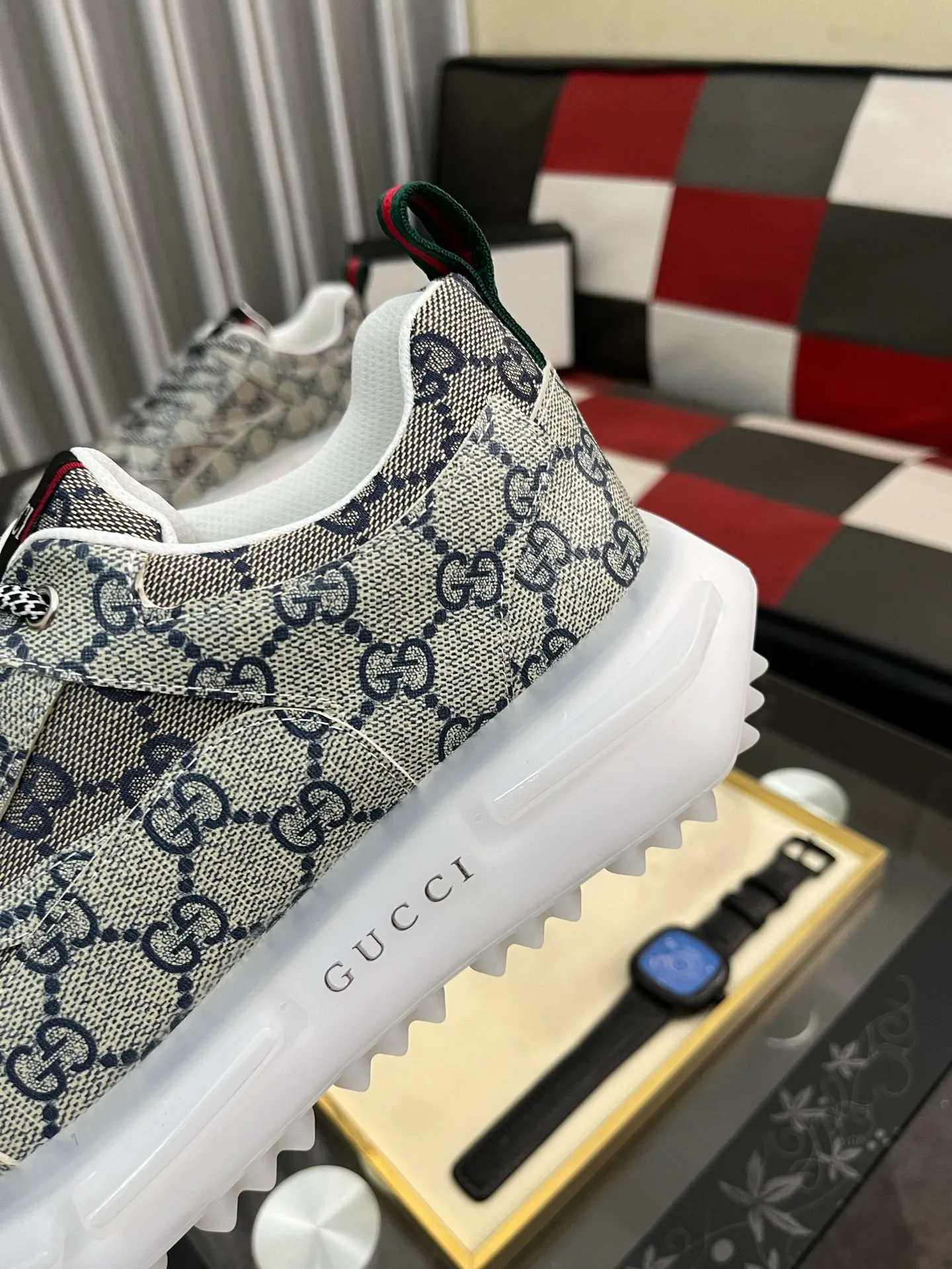 Men's Men's Shoes 💰458⌚️⌚️《GUCCI》The latest hot-selling casual shoes, top brand [seduce] luxury~purchase, top~quality. Products sold at the counter [strong] Original embossed calfskin fabric ➕ Comfortable sheepskin lining, code number: 38-443️⃣colors available